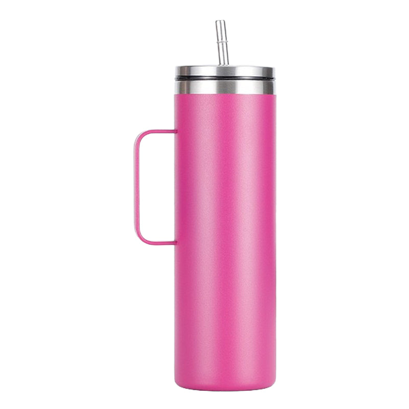 20oz Stainless Steel Tumbler with Straw Pink - Sun Squad 20 oz