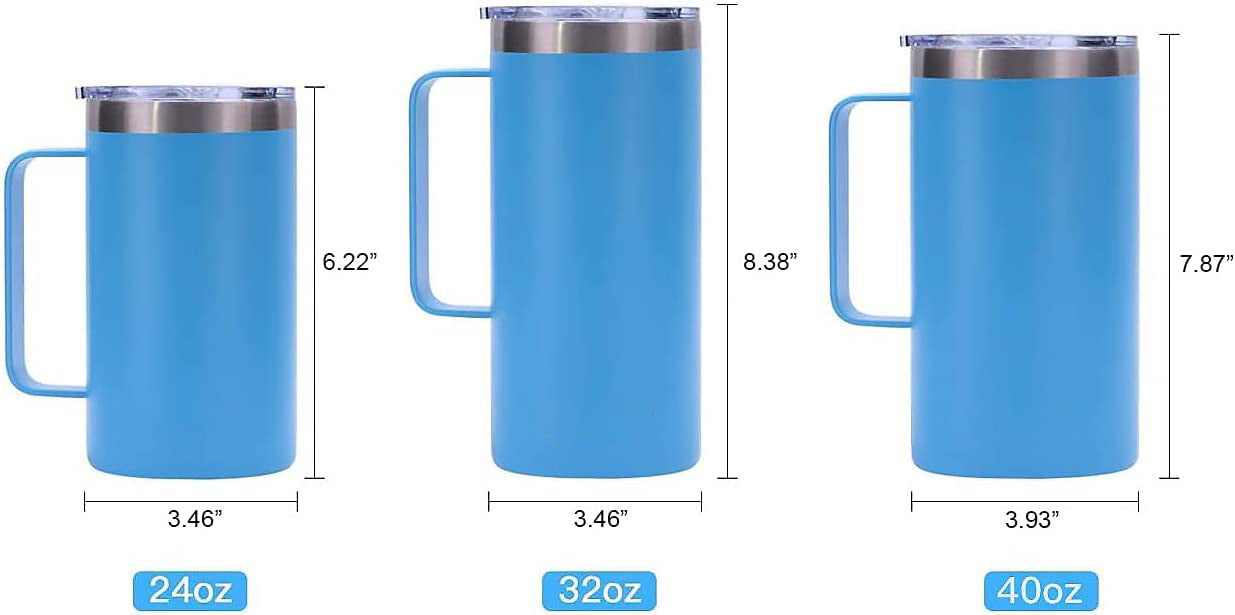 30 OZ Travel Mug Coffee Cup Satainless Steel Coffee Mug With Handle – JOOYO  DRINKWARE